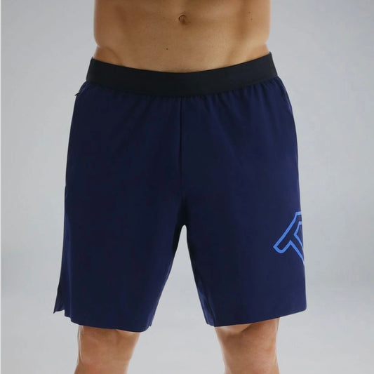 TYR - "HYDROSPHERE™ MEN’S LINED 7” UNBROKEN BIG LOGO SHORTS SOLID