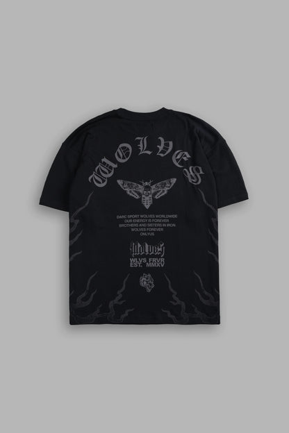 Wolves club - WOLVES NEVER BACK DOWN "PREMIUM" OVERSIZED TEE
