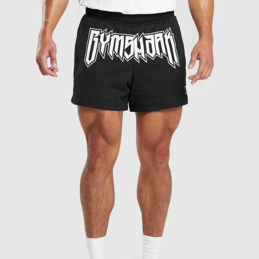 GYMSHARK - WORDMARK MESH 5" SHORTS