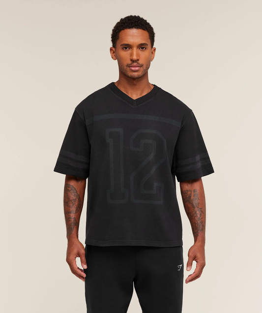 Gymshark - COLLEGIATE WASHED JERSEY T-SHIRT