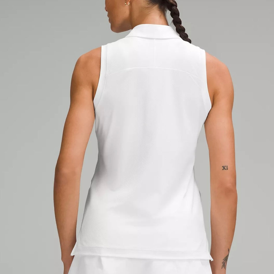 LULULEMON - QUICK DRY SLEEVELESS POLO SHIRT STRAIGHT HEM