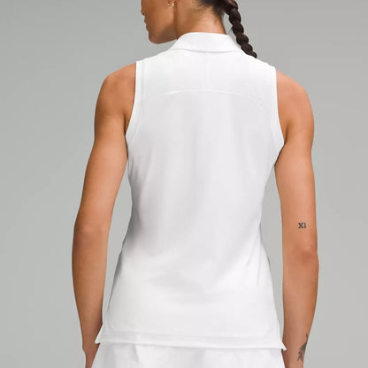 LULULEMON - QUICK DRY SLEEVELESS POLO SHIRT STRAIGHT HEM