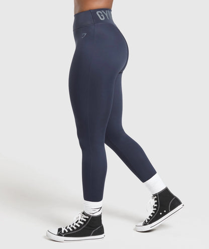 GYMSHARK- WORDMARK GRAPHIC LEGGINGS