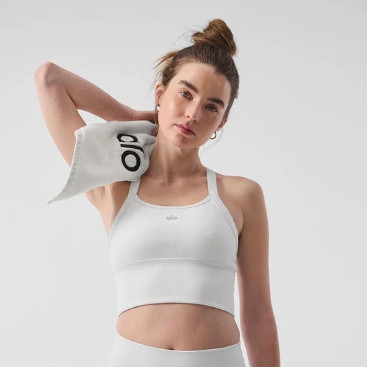 ALO YOGA - SEAMLESS RIBBED FAVORITE BRA TANK