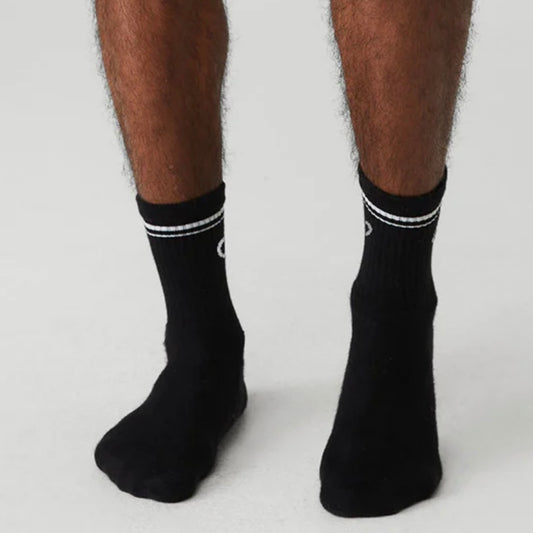 ALO YOGA - UNISEX HALF-CREW THROWBACK SOCK
