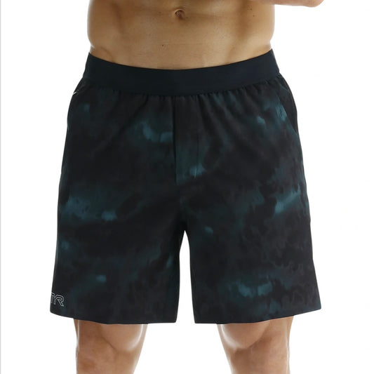 TYR - "HYDROSPHERE™ MEN’S LINED 7” UNBROKEN BIG LOGO SHORTS TURBULENT