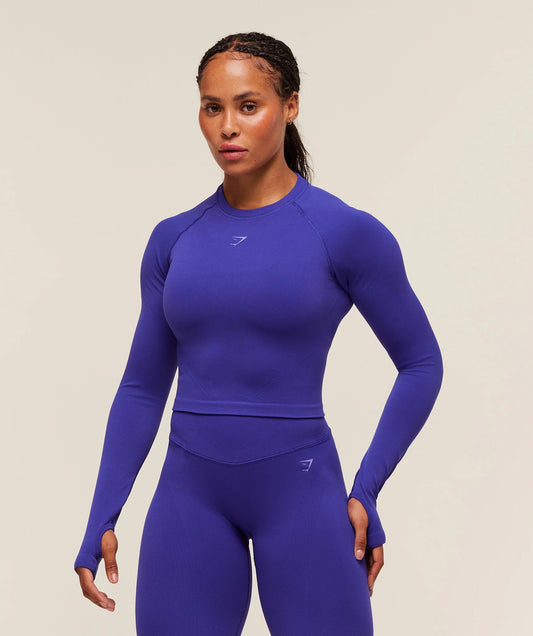 Gymshark - ACTIVATE LONG SLEEVE CROP TOP