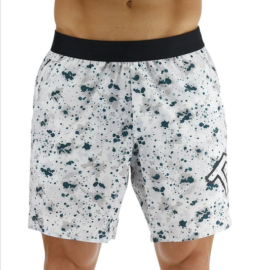 TYR - "HYDROSPHERE™ MEN’S LINED 7” UNBROKEN BIG LOGO SHORTS FLECK