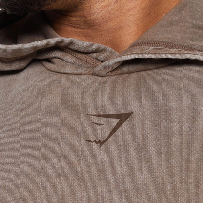 GYMSHARK - HERITAGE WASHED HOODIE