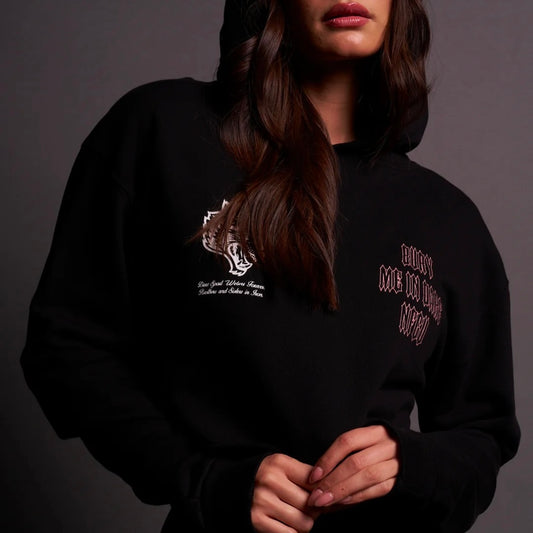 WOLVES CLUB - BURY ME IN DARK NFGU V2 WYOMING (Cropped) HOODIE