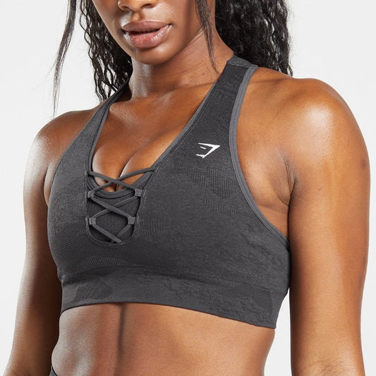 GYMSHARK - ADAPT CAMO SEAMLESS SPORTS BRA