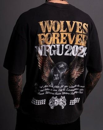 WOLVES CLUB - FLY HIGHER V2 PREMIUM VINTAGE OVERSIZED TEE