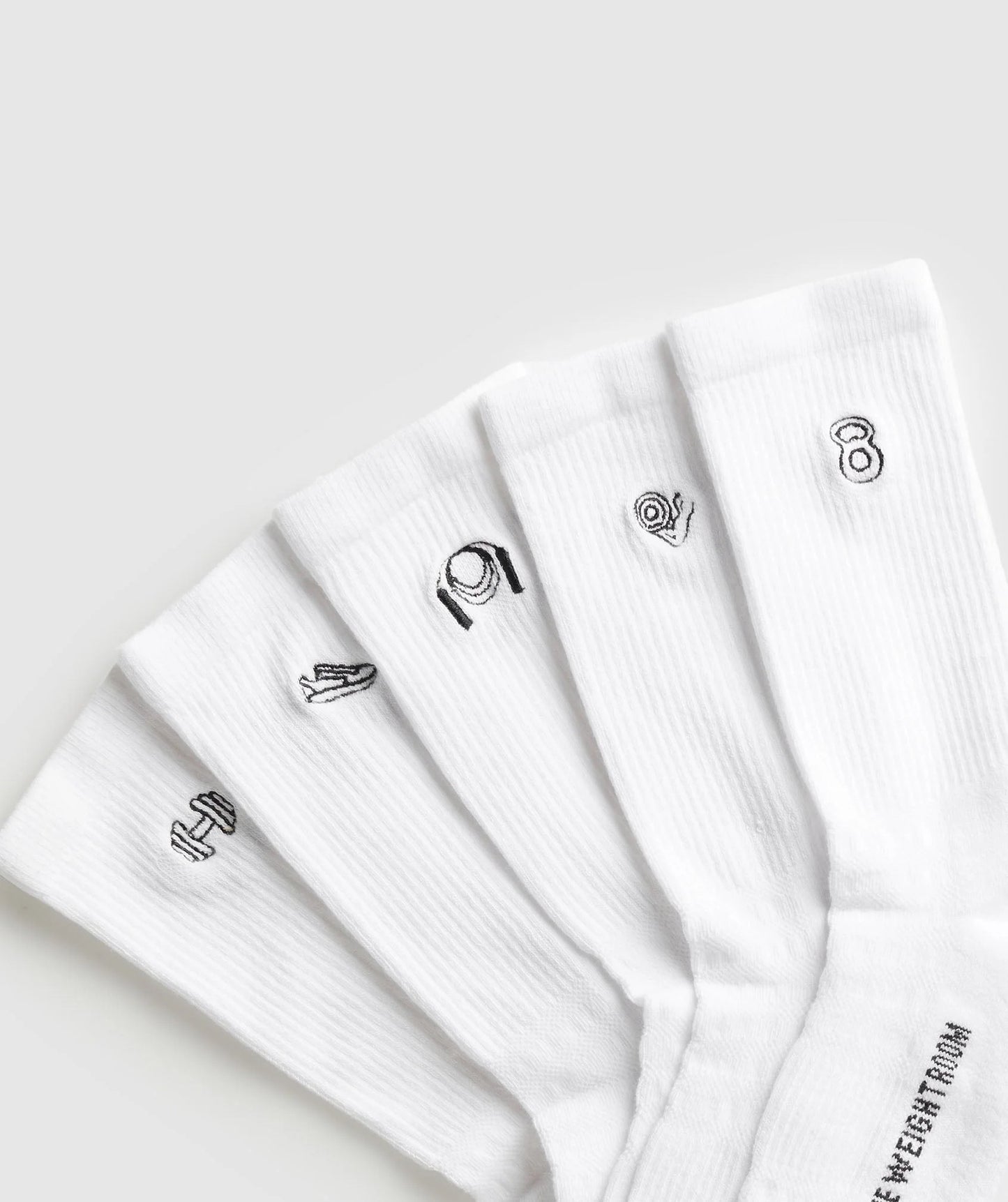 GYMSHARK - GRAPHIC CONDITIONING CREW SOCKS 5PK