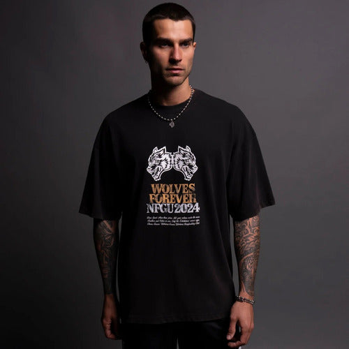 WOLVES CLUB - FLY HIGHER V2 PREMIUM VINTAGE OVERSIZED TEE