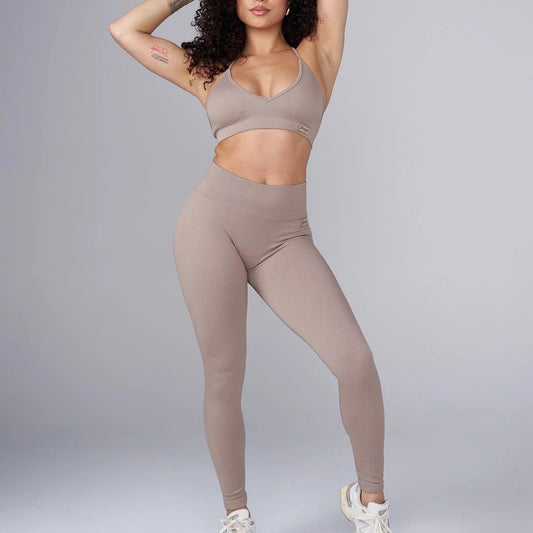 YOUNGLA - W243 RIBBED SEAMLESS LEGGIGN