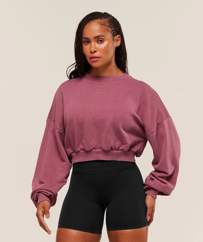 Gymshark - POWER WASHED SWEAT TOP