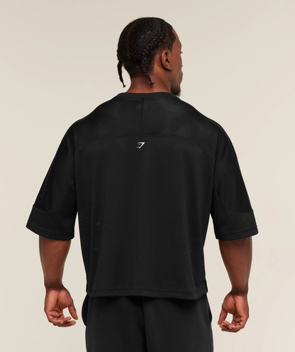 Gymshark - GRAPHIC MESH OVERSIZED T-SHIRT