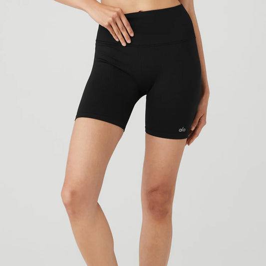 ALO YOGA - 5" SEAMLESS RIBBED FAVORITE SHORT