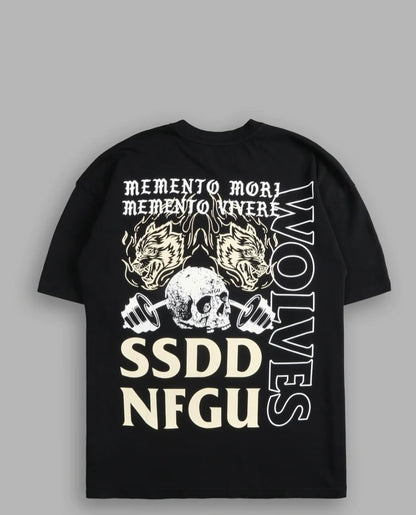 Wolves club - Don't Look Back "Premium" Oversized Tee