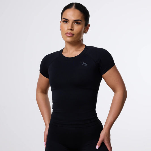 VANQUISH - ELEVATE SEAMLESS MIDI CAP SLEEVE T SHIRT