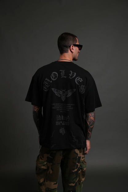 Wolves club - WOLVES NEVER BACK DOWN "PREMIUM" OVERSIZED TEE