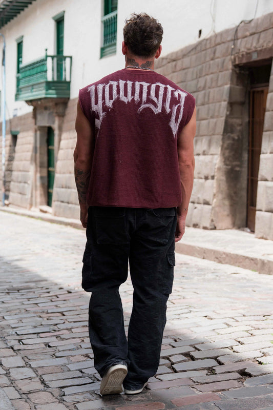 Youngla - 3012 - DROP SHOULDER KNIT CUT-OFF