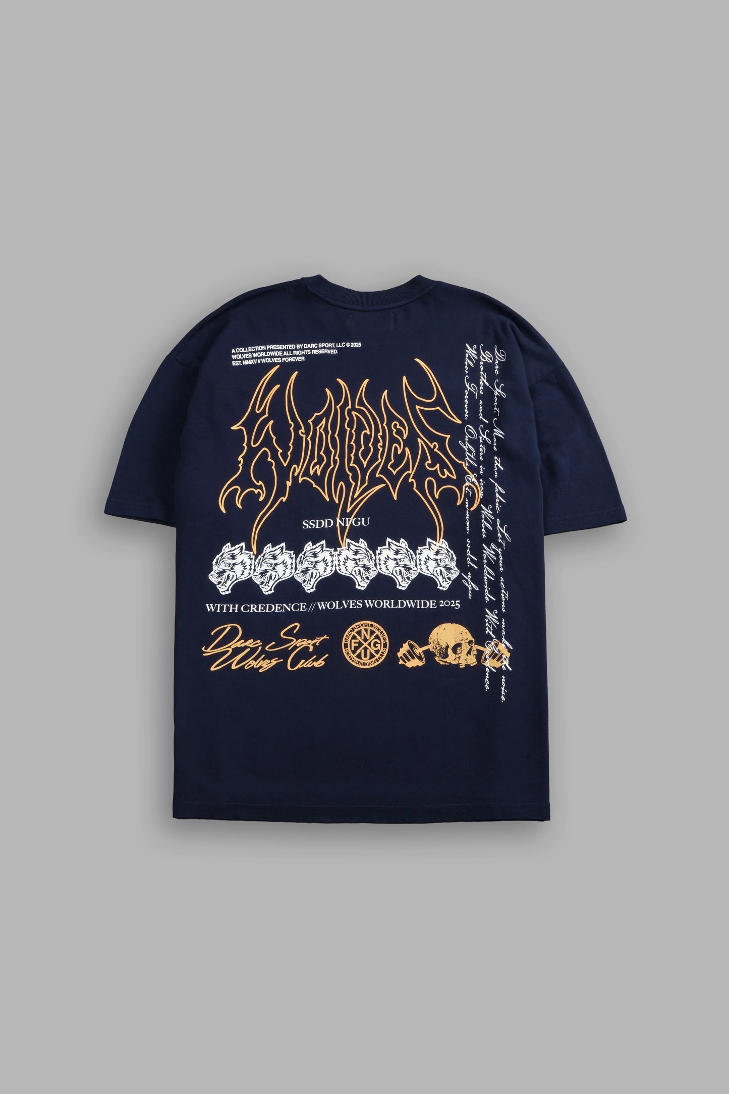 Wolves club - WITH CREDENCE V2 "PREMIUM" OVERSIZED TEE