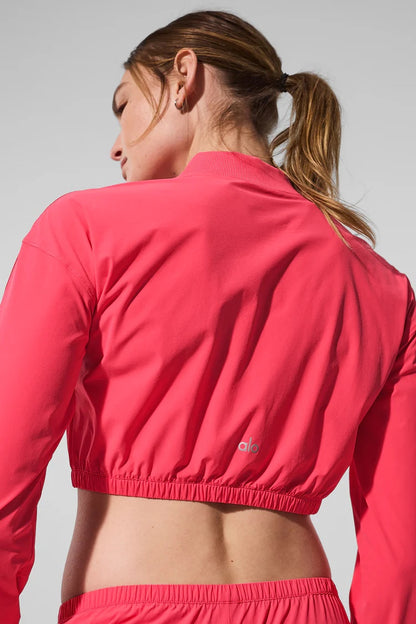 Alo yoga - Cropped Breezy Full-Zip Cover Up