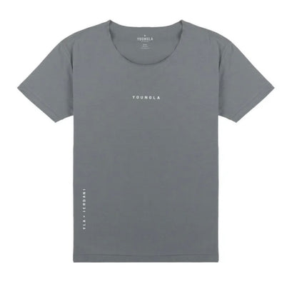 YOUNGLA - 447 WIDE NECK RAW CUT TEE